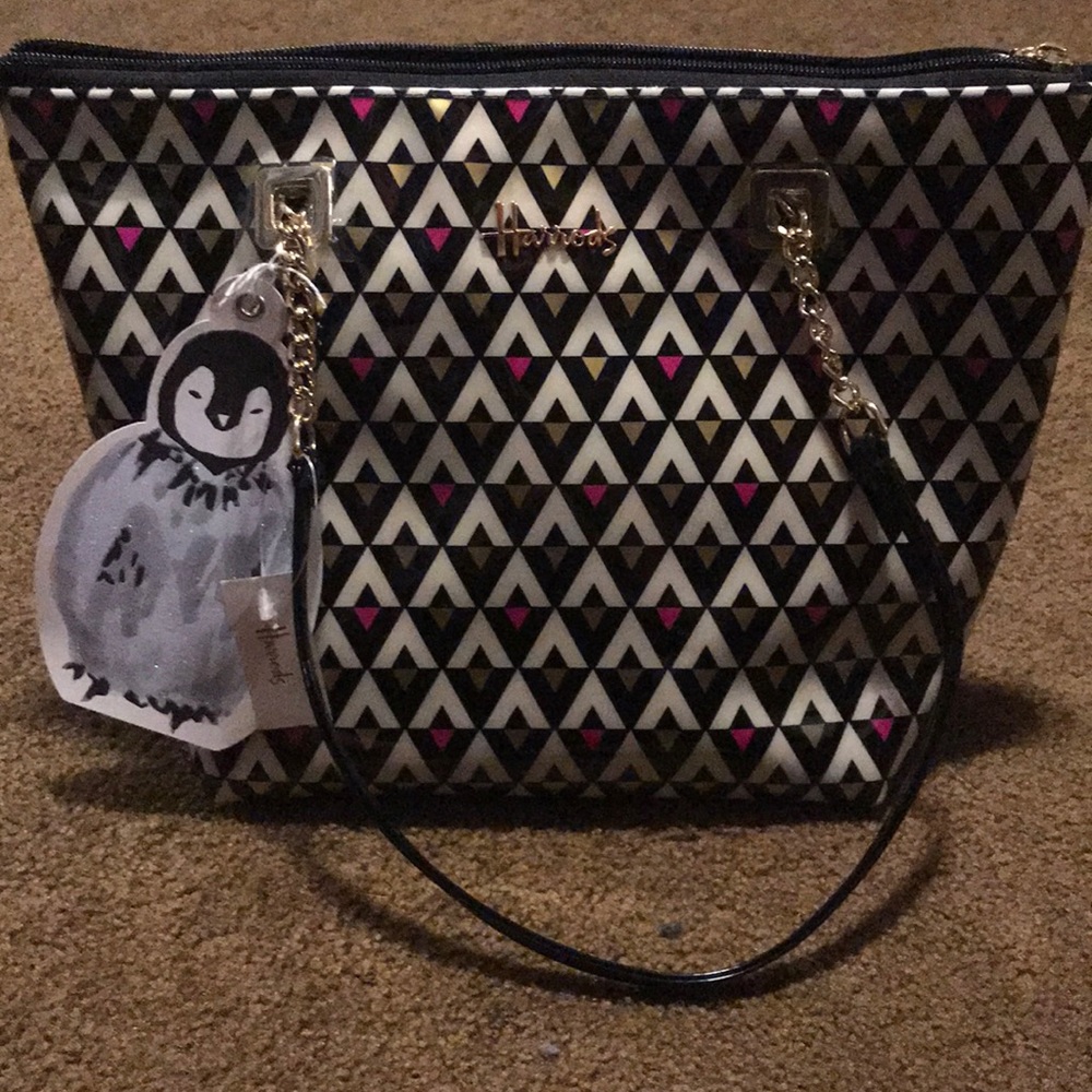 NEW Harrod’s aztec geometric purse